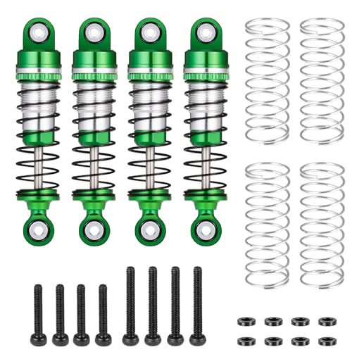 ZuoLan RC Auto Stoßdämpfer 42mm Oil Absorber Dämpfer for for 1/18 FMS FCX18 LC80 RC Crawler Car Upgrade Parts (Grün) von ZuoLan