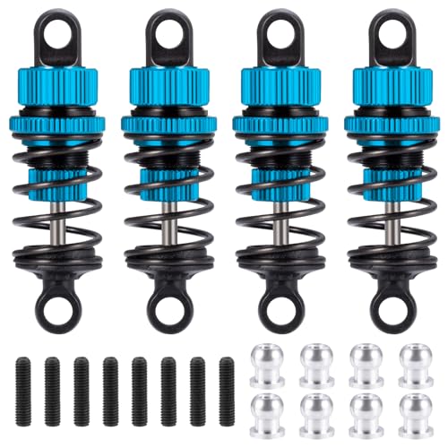ZuoLan RC Auto Stoßdämpfer 52mm Oil Absorber Dämpfer for Tamiya M03 M04 M05 M06 1/10 RC Touring Car Upgrade Parts (Blau) von ZuoLan