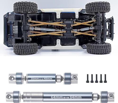 ZuoLan Steel RC Drive Shaft CVD 38+64mm Upgrade for 1/24th AXIAL SCX24 Gladiator AXI00005 RC Crawler Car Parts von ZuoLan