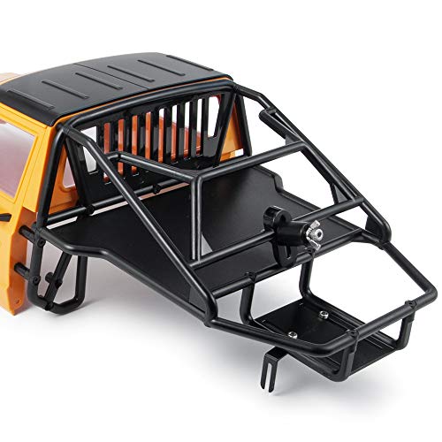 ZuoLan XUNJIAJIE RC Cherokee Body Cab & Back-Half Cage for 1/10 RC Crawler Auto TRX4,Axial SCX10,SCX10 II 90046,Redcat GEN 8 von ZuoLan