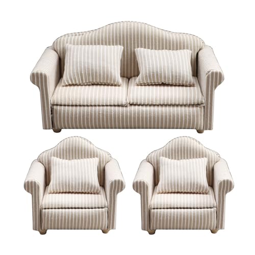 1:12 Dollhouses Miniatur Couch Set Von 3 Kindern Tun So Als Sie Für Kinder Und Sammler Spielen Die Szene Bequeme Möbel Ausstellen 1:12 Dollhouses Miniatur Couch Set Von 3 Kindern Tun So Als Sie Für Kinder Und Sammler Spielen Die Szene Bequeme Möbel Ausstellen von Zuoeay