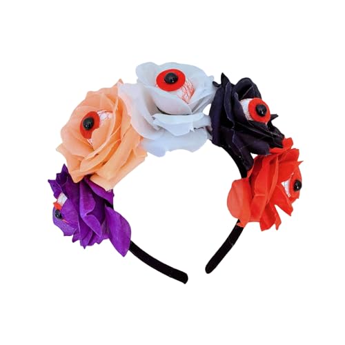 Zuoeay Blutung Augapfel Teufel Rose Stirnband Dunkle Für Karnevals Party Handgefertigt Halloween Party Kostüm Teufel Rose Stirnband Für Mädchen von Zuoeay