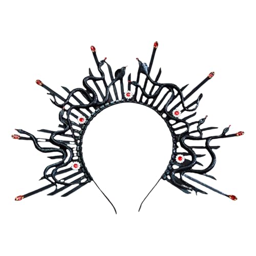 Zuoeay Einzigartige Schlangenkronen Stirnband Mythologiestile Verstellbar Für Halloween Partys Und Bühnenaufführungen Verstellbar Zuoeay Einzigartige Schlangenkronen Stirnband Mythologiestile Verstellbar Für Halloween Partys Und Bühnenaufführungen Verstellbar von Zuoeay