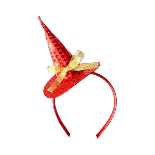 Zuoeay Hexenhut Weihnachten Stirnbänder Kopfbedeckung Halloween Party Foto Requisiten Weihnachtsfeier Cosplay Accessoires Hexen Kopfstück von Zuoeay