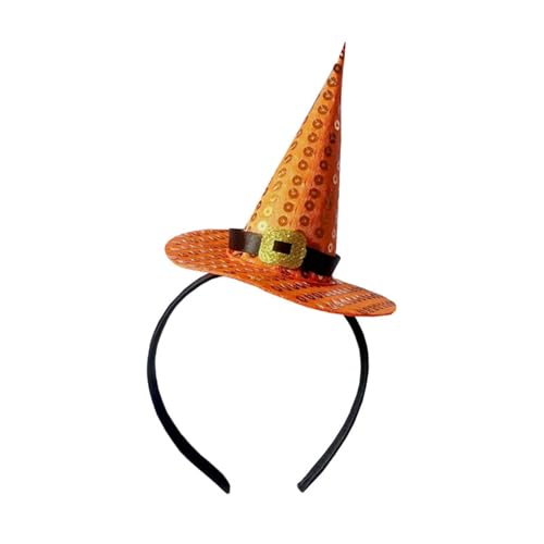 Zuoeay Hexenhut Weihnachten Stirnbänder Kopfbedeckung Halloween Party Foto Requisiten Weihnachtsfeier Cosplay Accessoires Hexen Kopfstück von Zuoeay