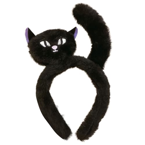 Zuoeay Kinder Sichere Halloween Kopfbedeckung Waschbarer Stoff Fledermaus Katze Arachnid Design Haarbandparty Tragen Haare Haop Kopfbedeckung Stoff Halloween Kostümzubehör Accessoire von Zuoeay