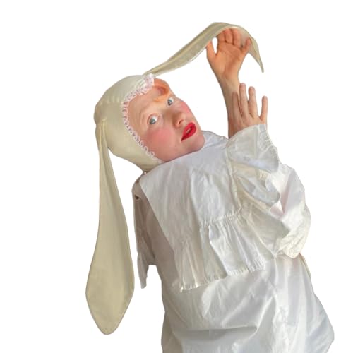 Zuoeay Lustige Kaninchenhut Neujahr Halloween Party Dekorationen Festliche Bühne Shows Langes Ohr Süßes Lustiges Hüte Kopfschmuck Halloween Kostüm Accessoire von Zuoeay