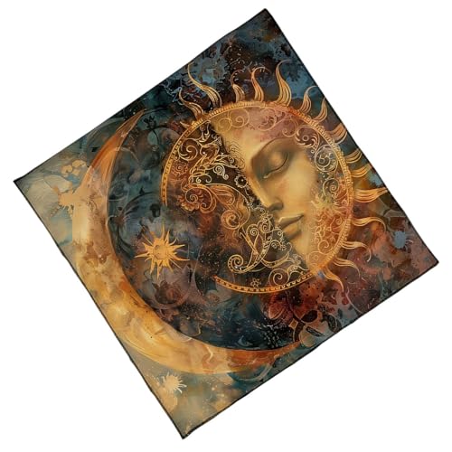 Zuoeay Prämien Samt Tarots Tischdecke Mehrfachgröße Mystische Fade Resistant Waschmaschine Accessoire Soft Occult Tischabdeckung von Zuoeay