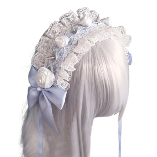 Zuoeay Punk Nieten Stirnband Spitze Hair Hoop Bow Rock Kopfbedeckung Für Cosplay Unisex Rock Accessoire Für Frauen Mode Zuoeay Punk Nieten Stirnband Spitze Hair Hoop Bow Rock Kopfbedeckung Für Cosplay Unisex Rock Accessoire Für Frauen Mode von Zuoeay