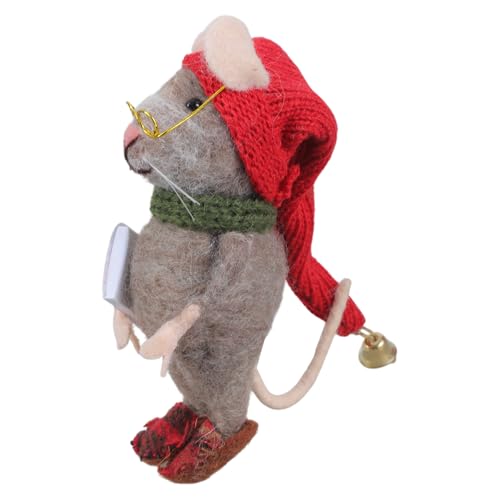 Zuoeay Sammlerstück Kleine Nadel Maus Miniaturpuppen Wolle Felted Mäuse Figur Figur Spielzeug Neujahr Weihnachtsdekoration Miniatur Mausfigur Zuoeay Sammlerstück Kleine Nadel Maus Miniaturpuppen Wolle Felted Mäuse Figur Figur Spielzeug Neujahr Weihnachtsdekoration Miniatur Mausfigur von Zuoeay