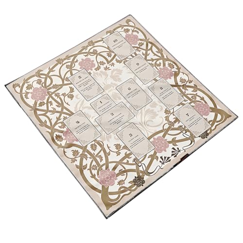 Zuoeay Schmetterlingsblumen Tarot Karte Tischdecke Meditationen Stoff Psychic Lesematten Brettspiel Accessoires Waschbare Tarots Spread Tuch von Zuoeay