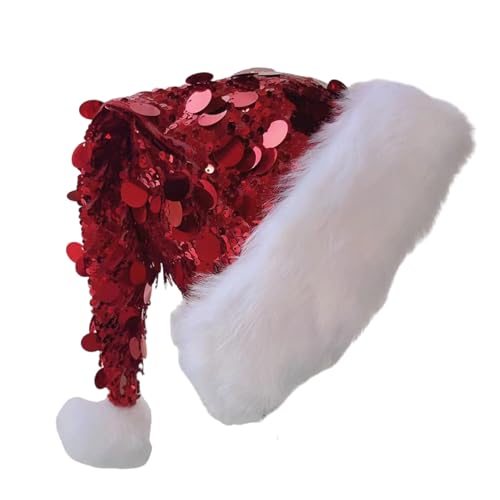 Zuoeay Seuchende Große Pailletten Santa Hats Für Weihnachtsfeier Versammeln Saisonale Feiertags Requisiten Santa Caps Festival Home Decoration Festival Kostümhut von Zuoeay
