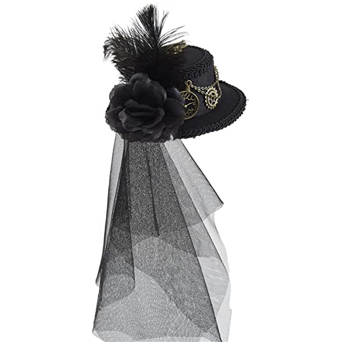 Zuoeay Steampunk Time Hat Top Hüte Für Frauen Mit Veil Halloween Party Accessoires Steampunk Top Zuoeay Steampunk Time Hat Top Hüte Für Frauen Mit Veil Halloween Party Accessoires Steampunk Top von Zuoeay