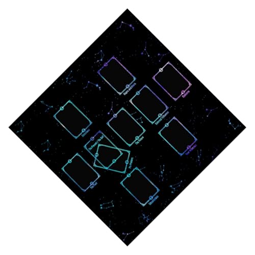 Zuoeay Tarots Tischdeckel Wahrsagetabelle Abdeckungen 3 Größenoption ORACKLES BRO6 Game Square Form Pendel Altars Stoff Wahrscheinlichkeit Abdeckung von Zuoeay