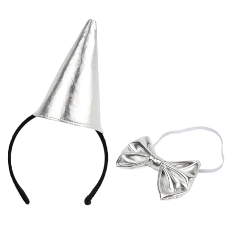 Zuoeay Tin Man Haarband Bowtie Roleplay Kostümzubehör Für Halloween Themenpartys Erwachsener Unisex Einstellbares Haarband Kostümhut von Zuoeay