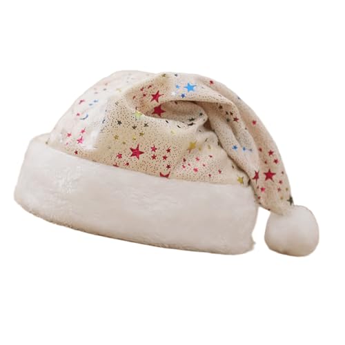 Zuoeay Weihnachtshut Plüsch Weihnachtsmann Warme Dicke Kinder Für Erwachsene Kinder Für Feiertagsfeiern Verstellbare Größe von Zuoeay