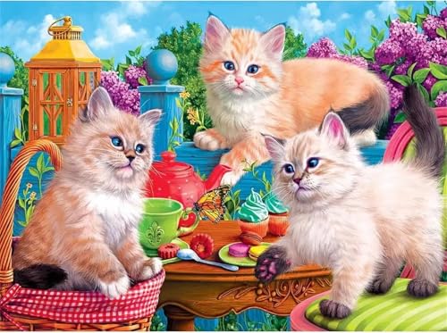 Puzzle 1000,Puzzles für Erwachsene,Katzenparadies Puzzles für Kinder DIY Kit Holzspielzeug Unique Gift Home Decor Frameless von Zuooyi
