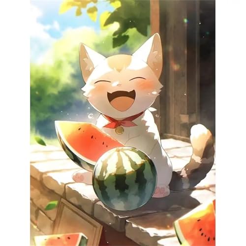Puzzle 1000,Puzzles für Erwachsene,Katzenwassermelone Puzzles für Kinder DIY Kit Holzspielzeug Unique Gift Home Decor Framed Puzzle 1000,Puzzles für Erwachsene,Katzenwassermelone Puzzles für Kinder DIY Kit Holzspielzeug Unique Gift Home Decor Framed von Zuooyi