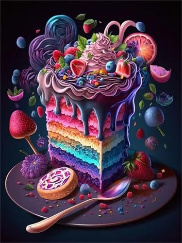 Puzzle 1000,Puzzles für Erwachsene,Kuchen bunt Puzzles für Kinder DIY Kit Holzspielzeug Unique Gift Home Decor Framed Puzzle 1000,Puzzles für Erwachsene,Kuchen bunt Puzzles für Kinder DIY Kit Holzspielzeug Unique Gift Home Decor Framed von Zuooyi
