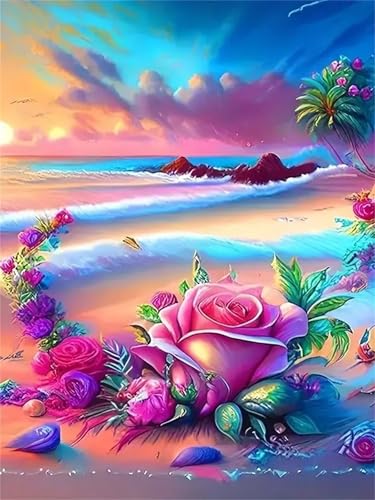 Puzzle 1000,Puzzles für Erwachsene,Meeresrose Puzzles für Kinder DIY Kit Holzspielzeug Unique Gift Home Decor Frameless von Zuooyi