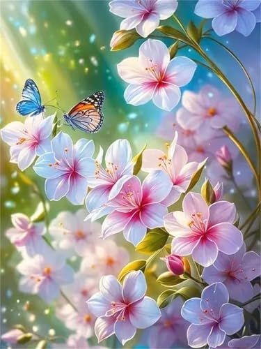 Puzzle 1000,Puzzles für Erwachsene,Pfirsichblütenschmetterling Puzzles für Kinder DIY Kit Holzspielzeug Unique Gift Home Decor Framed von Zuooyi