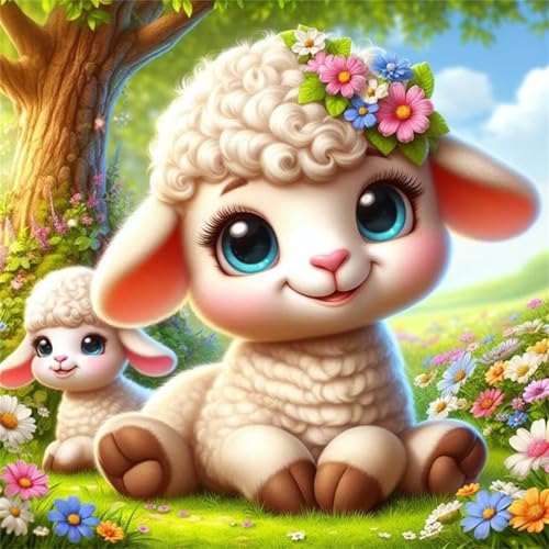 Puzzle 1000 Teile Baum Tier Schaf,Puzzles für Erwachsene 1000 Teile EIN Herausforderndes Geschicklichkeitsspiel,DIY Puzzlespiele für Die Ganze Familie,Männer Frauen für Geschenk von Zuooyi