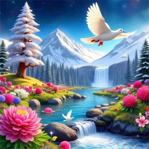 Puzzle 1000 Teile Baumbach-Taube,Puzzles für Erwachsene 1000 Teile EIN Herausforderndes Geschicklichkeitsspiel,DIY Puzzlespiele für Die Ganze Familie,Männer Frauen für Geschenk von Zuooyi