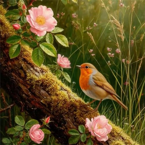 Puzzle 1000 Teile Büsche, Blumen, Vögel,Puzzles für Erwachsene 1000 Teile EIN Herausforderndes Geschicklichkeitsspiel,DIY Puzzlespiele für Die Ganze Familie,Männer Frauen für Geschenk von Zuooyi
