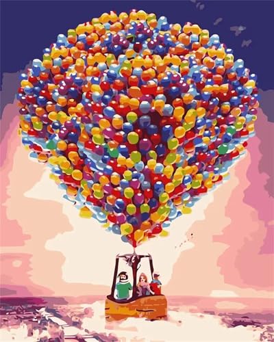 Puzzle 1000 Teile Erwachsene,Framed Ballonboot Puzzles für Lernspiel Herausforderungsspielzeug 1000 Teile Puzzles für Erwachsene Kinder Geschenk Moderne Wohnkultur von Zuooyi