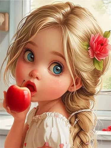 Puzzle 1000 Teile Erwachsene,Framed Obstmädchen Puzzles für Lernspiel Herausforderungsspielzeug 1000 Teile Puzzles für Erwachsene Kinder Geschenk Moderne Wohnkultur von Zuooyi