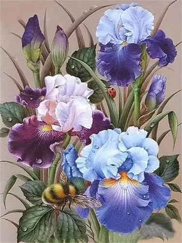 Puzzle 1000 Teile Erwachsene,Frameless Blaue Iris Puzzles für Lernspiel Herausforderungsspielzeug 1000 Teile Puzzles für Erwachsene Kinder Geschenk Moderne Wohnkultur von Zuooyi