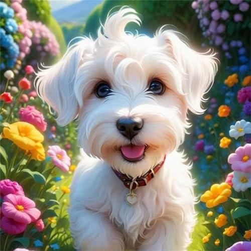 Puzzle 1000 Teile Garten des weißen Hundes,Puzzles für Erwachsene 1000 Teile EIN Herausforderndes Geschicklichkeitsspiel,DIY Puzzlespiele für Die Ganze Familie,Männer Frauen für Geschenk Puzzle 1000 Teile Garten des weißen Hundes,Puzzles für Erwachsene 1000 Teile EIN Herausforderndes Geschicklichkeitsspiel,DIY Puzzlespiele für Die Ganze Familie,Männer Frauen für Geschenk von Zuooyi