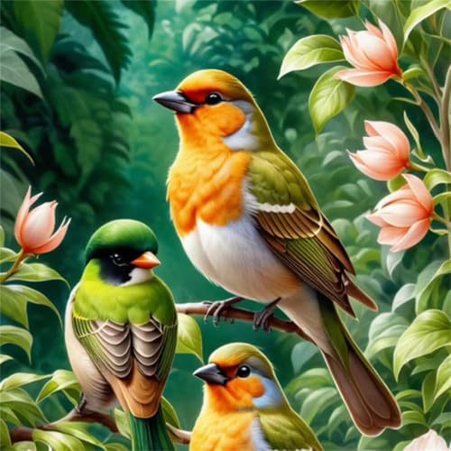 Puzzle 1000 Teile Grüne Vögel Pflanzen,Puzzles für Erwachsene 1000 Teile EIN Herausforderndes Geschicklichkeitsspiel,DIY Puzzlespiele für Die Ganze Familie,Männer Frauen für Geschenk von Zuooyi