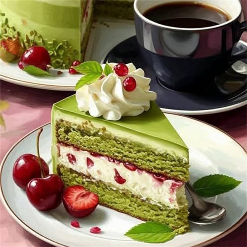 Puzzle 1000 Teile Grüner Kuchen Kaffee,Puzzles für Erwachsene 1000 Teile EIN Herausforderndes Geschicklichkeitsspiel,DIY Puzzlespiele für Die Ganze Familie,Männer Frauen für Geschenk Puzzle 1000 Teile Grüner Kuchen Kaffee,Puzzles für Erwachsene 1000 Teile EIN Herausforderndes Geschicklichkeitsspiel,DIY Puzzlespiele für Die Ganze Familie,Männer Frauen für Geschenk von Zuooyi
