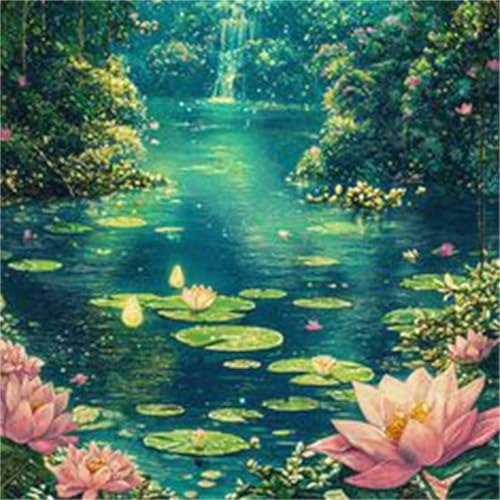 Puzzle 1000 Teile Grüner Lotus-Teich,Puzzles für Erwachsene 1000 Teile EIN Herausforderndes Geschicklichkeitsspiel,DIY Puzzlespiele für Die Ganze Familie,Männer Frauen für Geschenk von Zuooyi
