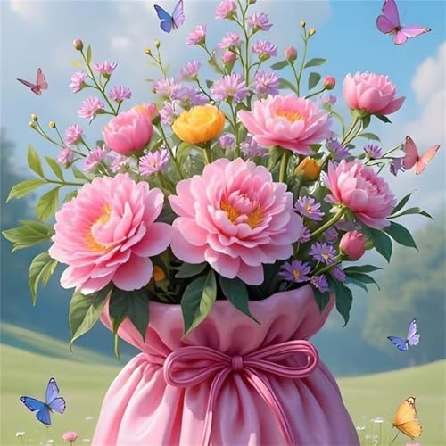 Puzzle 1000 Teile Pfingstrosenstrauß,Puzzles für Erwachsene 1000 Teile EIN Herausforderndes Geschicklichkeitsspiel,DIY Puzzlespiele für Die Ganze Familie,Männer Frauen für Geschenk von Zuooyi