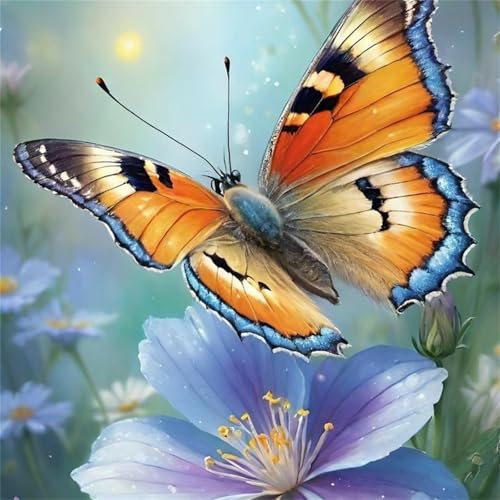 Puzzle 1000 Teile Schmetterling Lila Blume,Puzzles für Erwachsene 1000 Teile EIN Herausforderndes Geschicklichkeitsspiel,DIY Puzzlespiele für Die Ganze Familie,Männer Frauen für Geschenk von Zuooyi