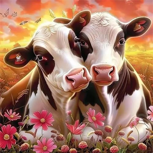 Puzzle 1000 Teile Schwarz-Weiß-Kuh,Puzzles für Erwachsene 1000 Teile EIN Herausforderndes Geschicklichkeitsspiel,DIY Puzzlespiele für Die Ganze Familie,Männer Frauen für Geschenk von Zuooyi