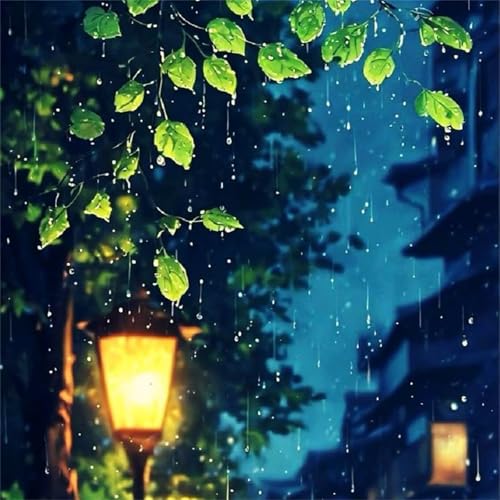 Puzzle 1000 Teile Sommerliche Regennacht,Puzzles für Erwachsene 1000 Teile EIN Herausforderndes Geschicklichkeitsspiel,DIY Puzzlespiele für Die Ganze Familie,Männer Frauen für Geschenk von Zuooyi