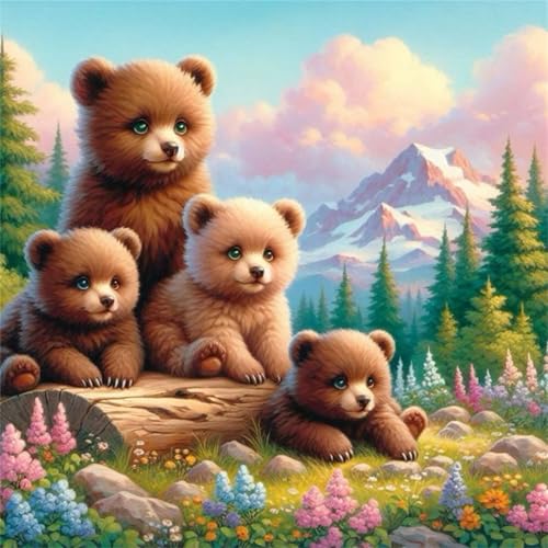 Puzzle 1000 Teile Wald Braunbär,Puzzles für Erwachsene 1000 Teile EIN Herausforderndes Geschicklichkeitsspiel,DIY Puzzlespiele für Die Ganze Familie,Männer Frauen für Geschenk von Zuooyi