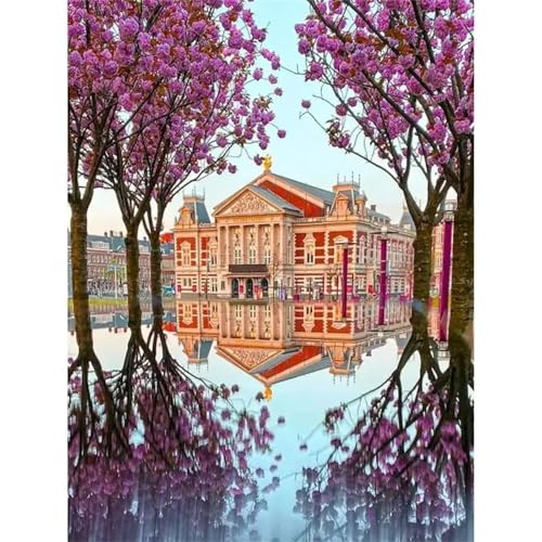 Puzzle 120,Puzzles für Erwachsene,Blumenbaumschloss Puzzles für Kinder DIY Kit Holzspielzeug Unique Gift Home Decor Frameless von Zuooyi