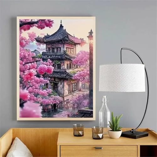 Puzzle 120,Puzzles für Erwachsene,Florale Architektur Puzzles für Kinder DIY Kit Holzspielzeug Unique Gift Home Decor Frameless von Zuooyi