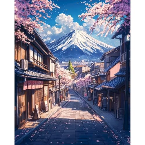 Puzzle 120,Puzzles für Erwachsene,Haus Snowy Mountain Road Puzzles für Kinder DIY Kit Holzspielzeug Unique Gift Home Decor Framed von Zuooyi