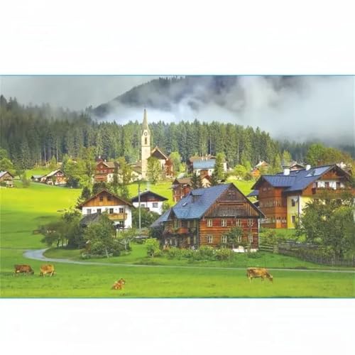 Puzzle 120,Puzzles für Erwachsene,Ranch Kuhhaus Puzzles für Kinder DIY Kit Holzspielzeug Unique Gift Home Decor Frameless Puzzle 120,Puzzles für Erwachsene,Ranch Kuhhaus Puzzles für Kinder DIY Kit Holzspielzeug Unique Gift Home Decor Frameless von Zuooyi