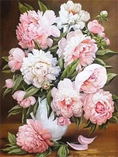 Puzzle 120,Puzzles für Erwachsene,Rosa Pfingstrose Puzzles für Kinder DIY Kit Holzspielzeug Unique Gift Home Decor Frameless von Zuooyi