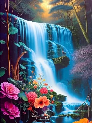 Puzzle 120,Puzzles für Erwachsene,Wasserfallblume Puzzles für Kinder DIY Kit Holzspielzeug Unique Gift Home Decor Frameless Puzzle 120,Puzzles für Erwachsene,Wasserfallblume Puzzles für Kinder DIY Kit Holzspielzeug Unique Gift Home Decor Frameless von Zuooyi