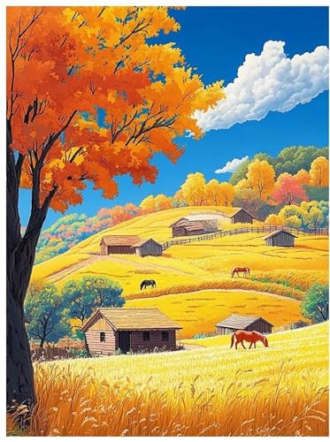 Puzzle 120,Puzzles für Erwachsene,Weizenfeld Puzzles für Kinder DIY Kit Holzspielzeug Unique Gift Home Decor Framed Puzzle 120,Puzzles für Erwachsene,Weizenfeld Puzzles für Kinder DIY Kit Holzspielzeug Unique Gift Home Decor Framed von Zuooyi