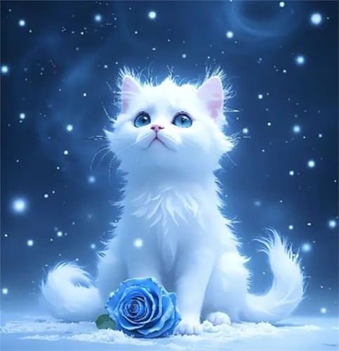 Puzzle 120 Teile Erwachsene 45x45cm Katze Schneeflocke Rose,Jigsaw Puzzle Erwachsene 120 Teile Lernspiel Herausforderung Spielzeug,High Difficulty Impossible Puzzles für Home Dekoration Puzzle 120 Teile Erwachsene 45x45cm Katze Schneeflocke Rose,Jigsaw Puzzle Erwachsene 120 Teile Lernspiel Herausforderung Spielzeug,High Difficulty Impossible Puzzles für Home Dekoration von Zuooyi