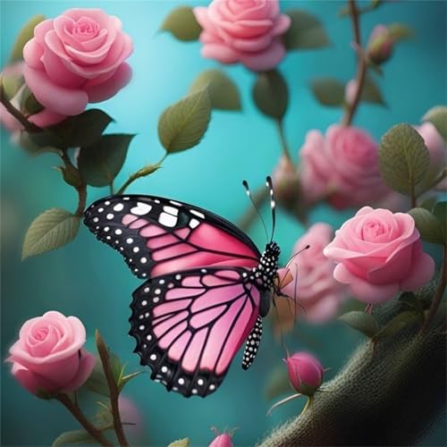 Puzzle 120 Teile Erwachsene 45x45cm Rosa Schmetterling Rose,Jigsaw Puzzle Erwachsene 120 Teile Lernspiel Herausforderung Spielzeug,High Difficulty Impossible Puzzles für Home Dekoration Puzzle 120 Teile Erwachsene 45x45cm Rosa Schmetterling Rose,Jigsaw Puzzle Erwachsene 120 Teile Lernspiel Herausforderung Spielzeug,High Difficulty Impossible Puzzles für Home Dekoration von Zuooyi