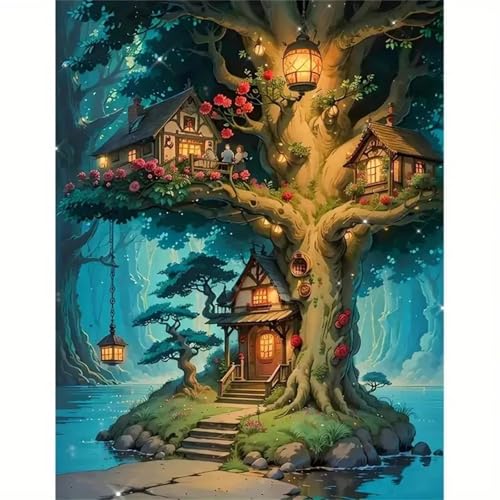 Puzzle 1200,Puzzles für Erwachsene,Baumhausblick Puzzles für Kinder DIY Kit Holzspielzeug Unique Gift Home Decor Framed Puzzle 1200,Puzzles für Erwachsene,Baumhausblick Puzzles für Kinder DIY Kit Holzspielzeug Unique Gift Home Decor Framed von Zuooyi